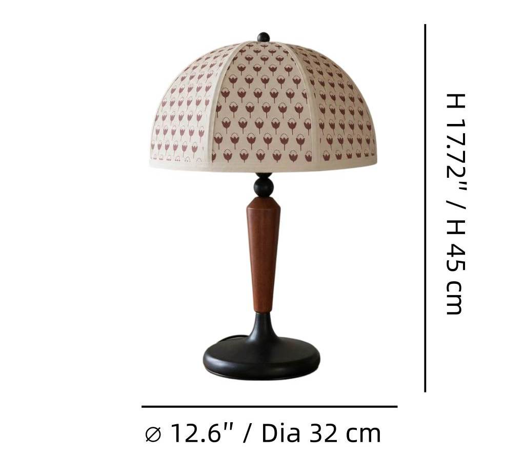 Fennary table lamp size diagram