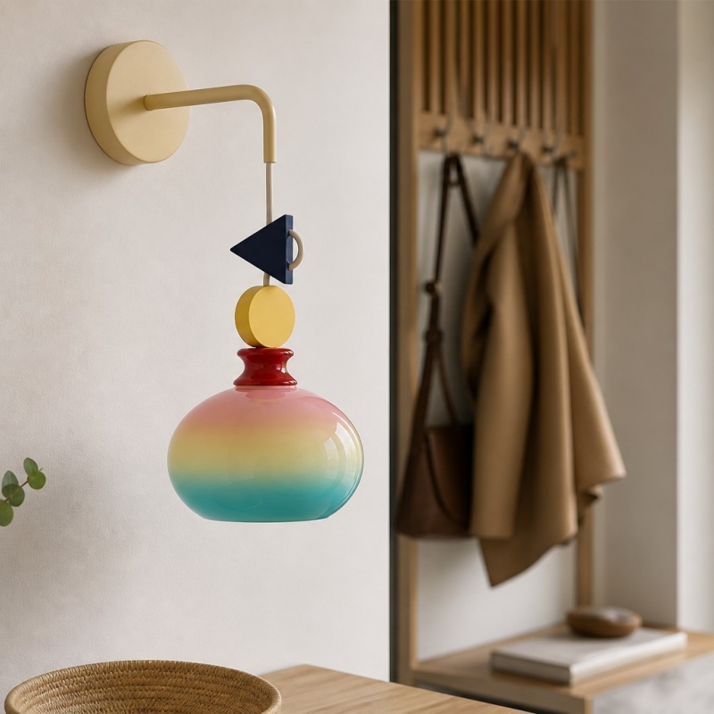 Javina wall lamp in a hallway setting