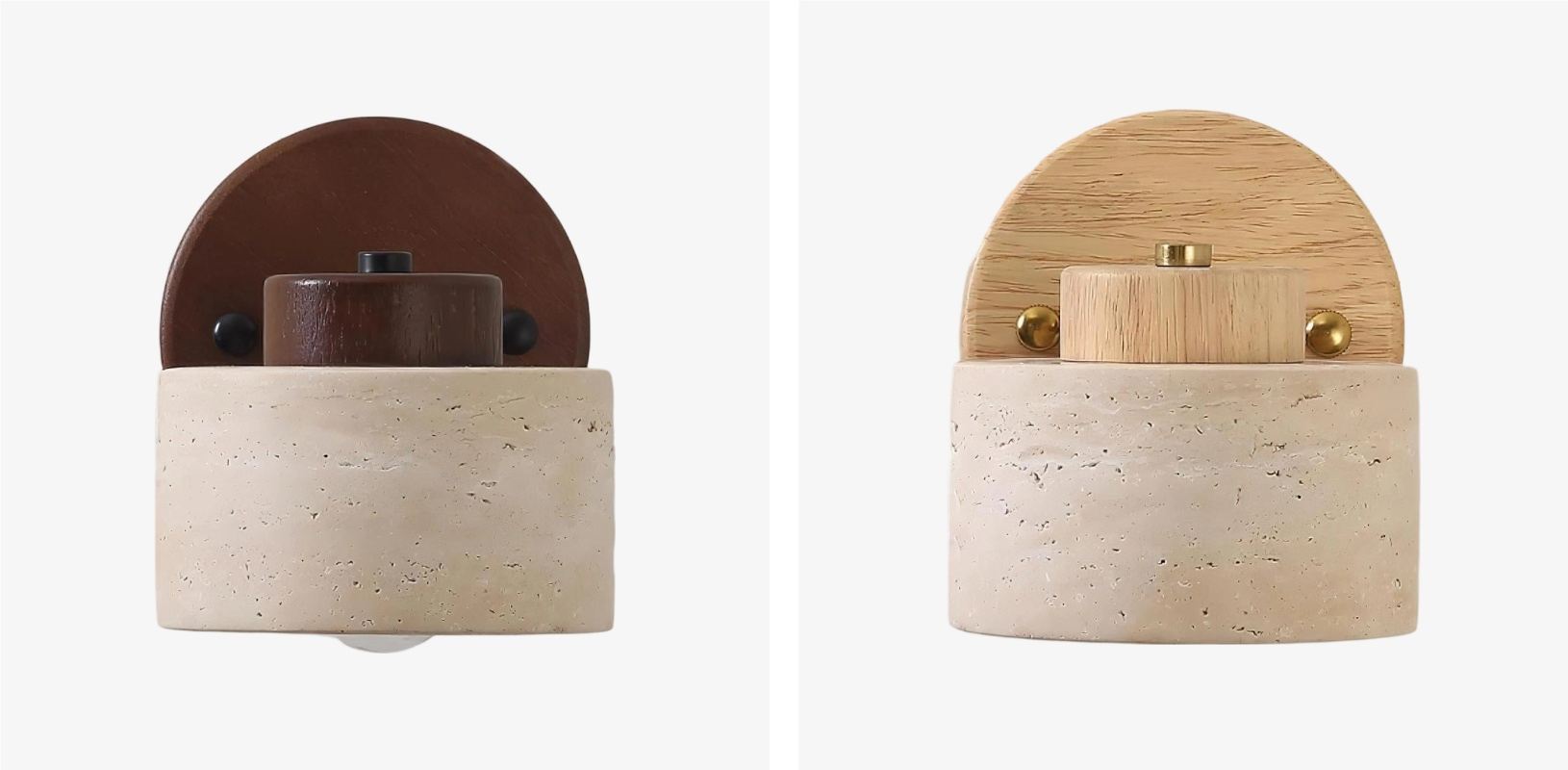 Travira lamp finish comparison in one full-width image