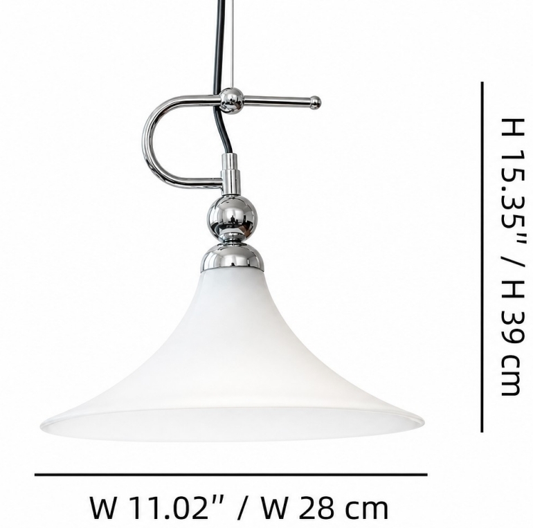 Kallera Magnolia Pendant Light size diagram