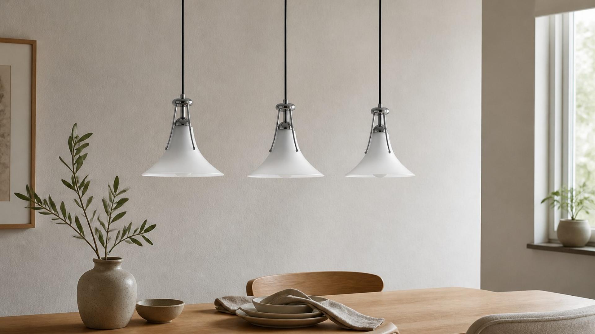 Three Kallera pendant lights designed to inspire dining spaces