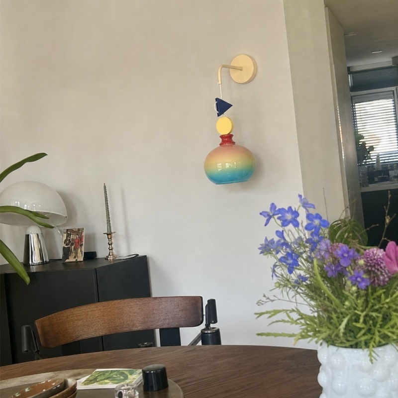 Customer dining area with Javina wall lamp