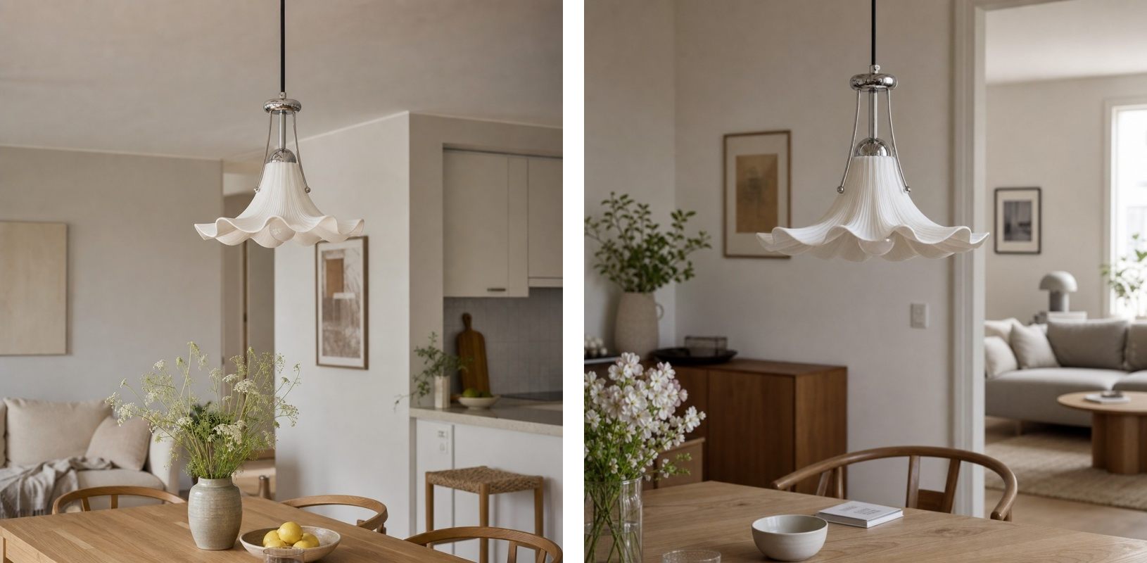 Cazelle pendant lamp size options