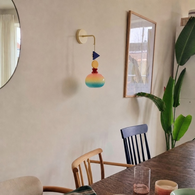 Customer table setting with Javina wall lamp