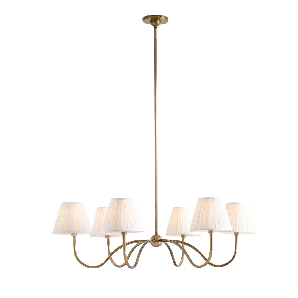 Brass finish Luvora chandelier