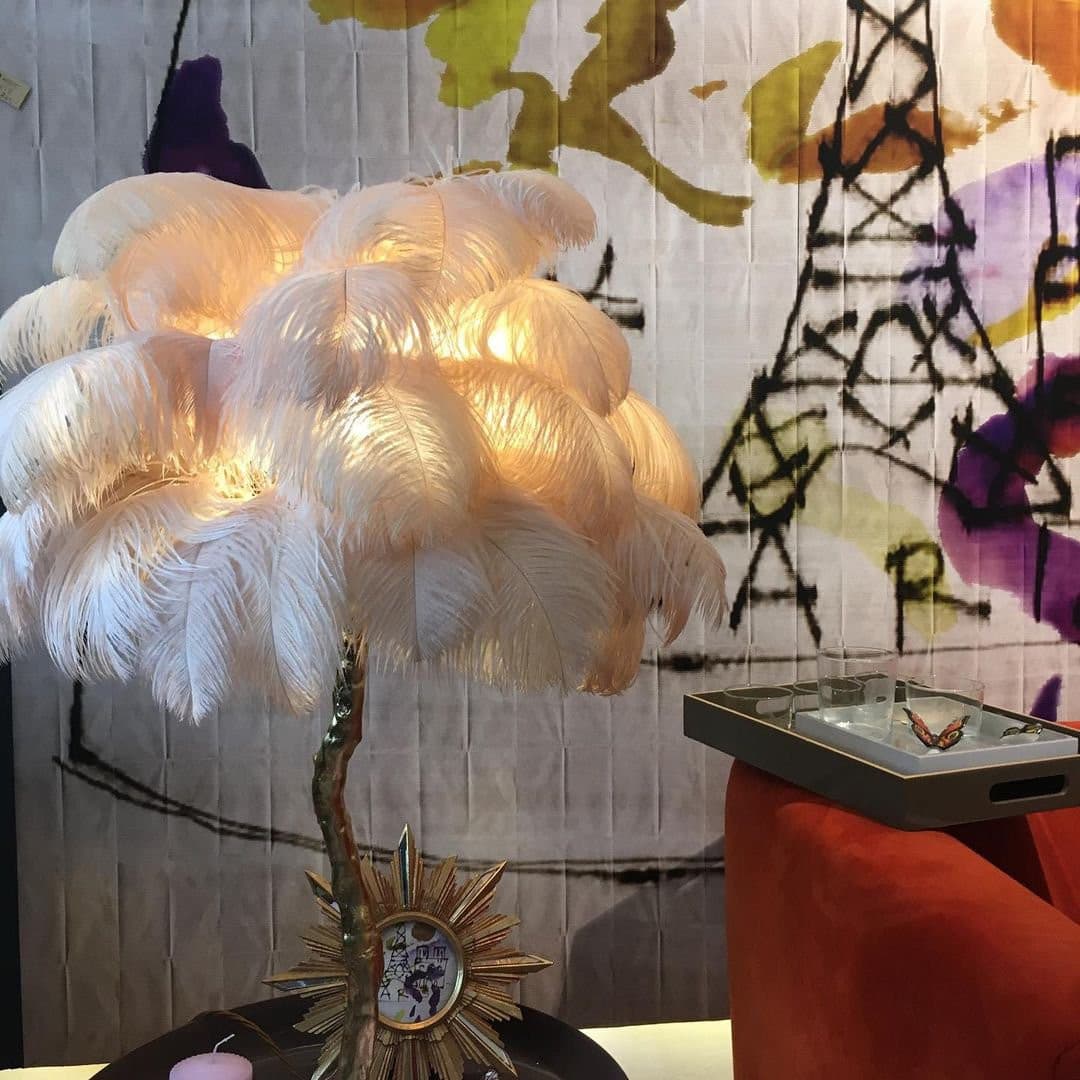 特別価格Hzacye Feather Lamp, Natural Ostrich Feather Floor Lamp for Living Room, 63in Height, 3 Color Temperatures Bright LED Bulbs, Modern Fu並行輸入 Ostrich Feather Table Lamp - Ostrich Feather Table Lamp - Mooielight