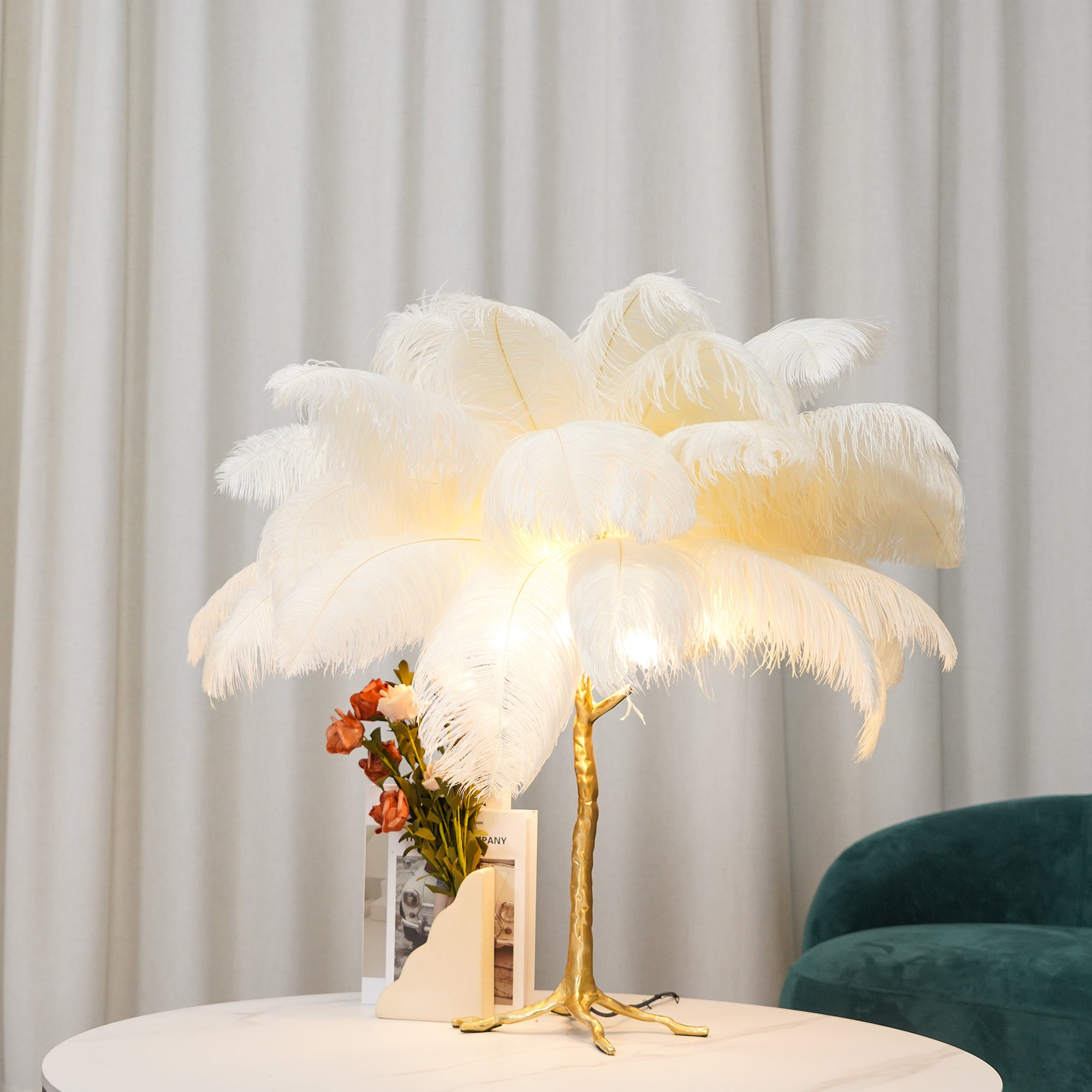 特別価格Hzacye Feather Lamp, Natural Ostrich Feather Floor Lamp for Living Room, 63in Height, 3 Color Temperatures Bright LED Bulbs, Modern Fu並行輸入 Ostrich Feather Table Lamp - Ostrich Feather Table Lamp - Mooielight