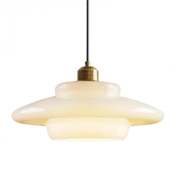 Art Deco Opal Glass Pendant Light S45