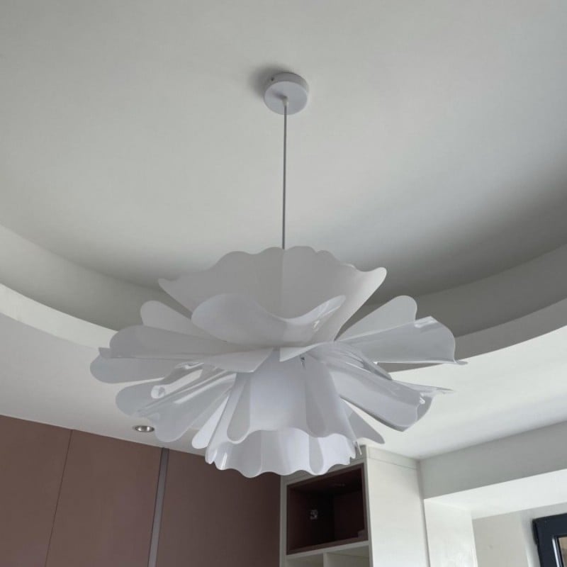 Nordic White Lotus Flower Pendant Light S30