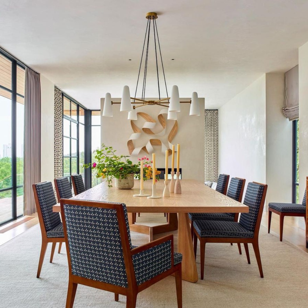 Montfaucon Chandelier over dining table
