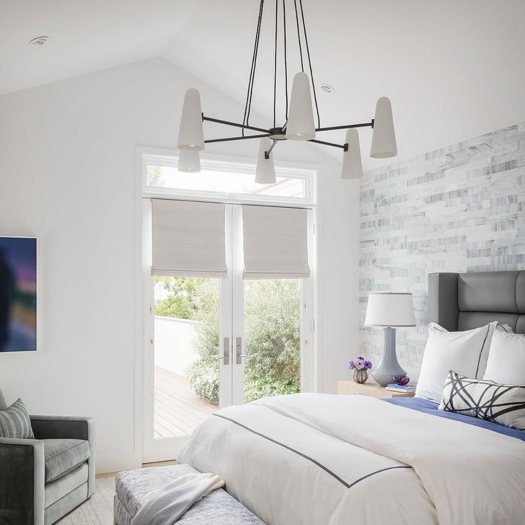 Montfaucon Chandelier in bedroom