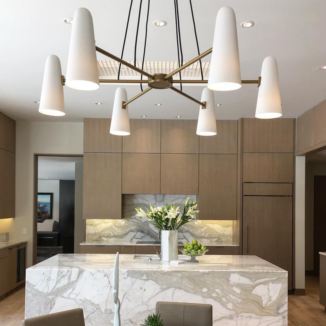 Montfaucon Chandelier in kitchen scene