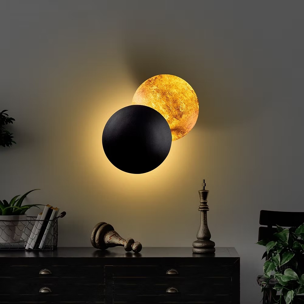 Moon Eclipse Wall Light in room