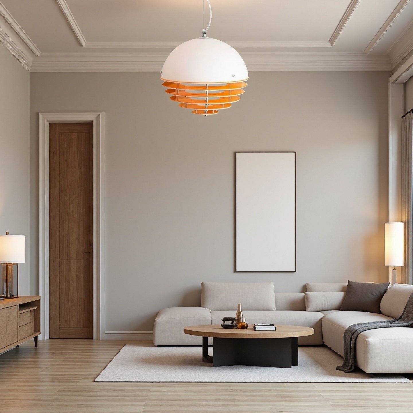 サンセットペンダントライト – ガラスとアクリルを使用したモダンな