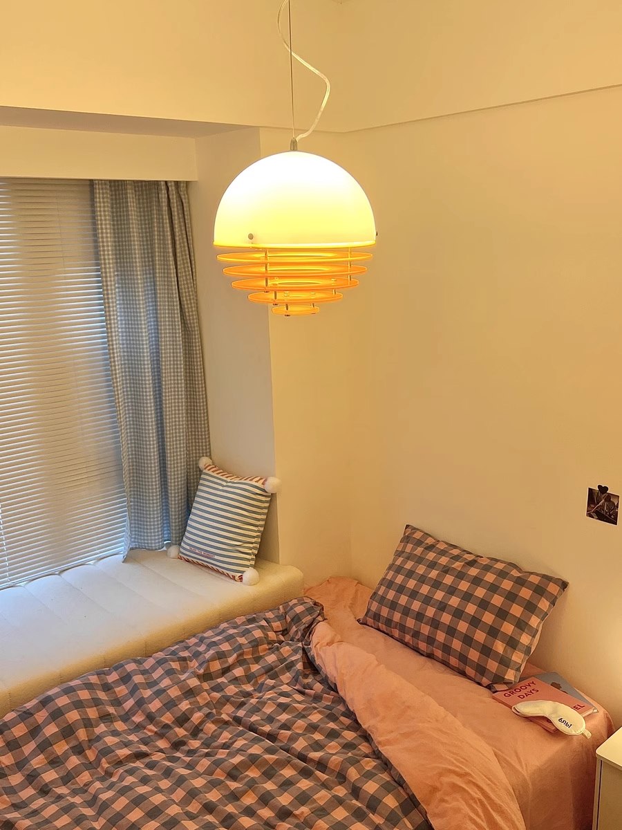 Customer bedroom photo with the Sunset Pendant Light