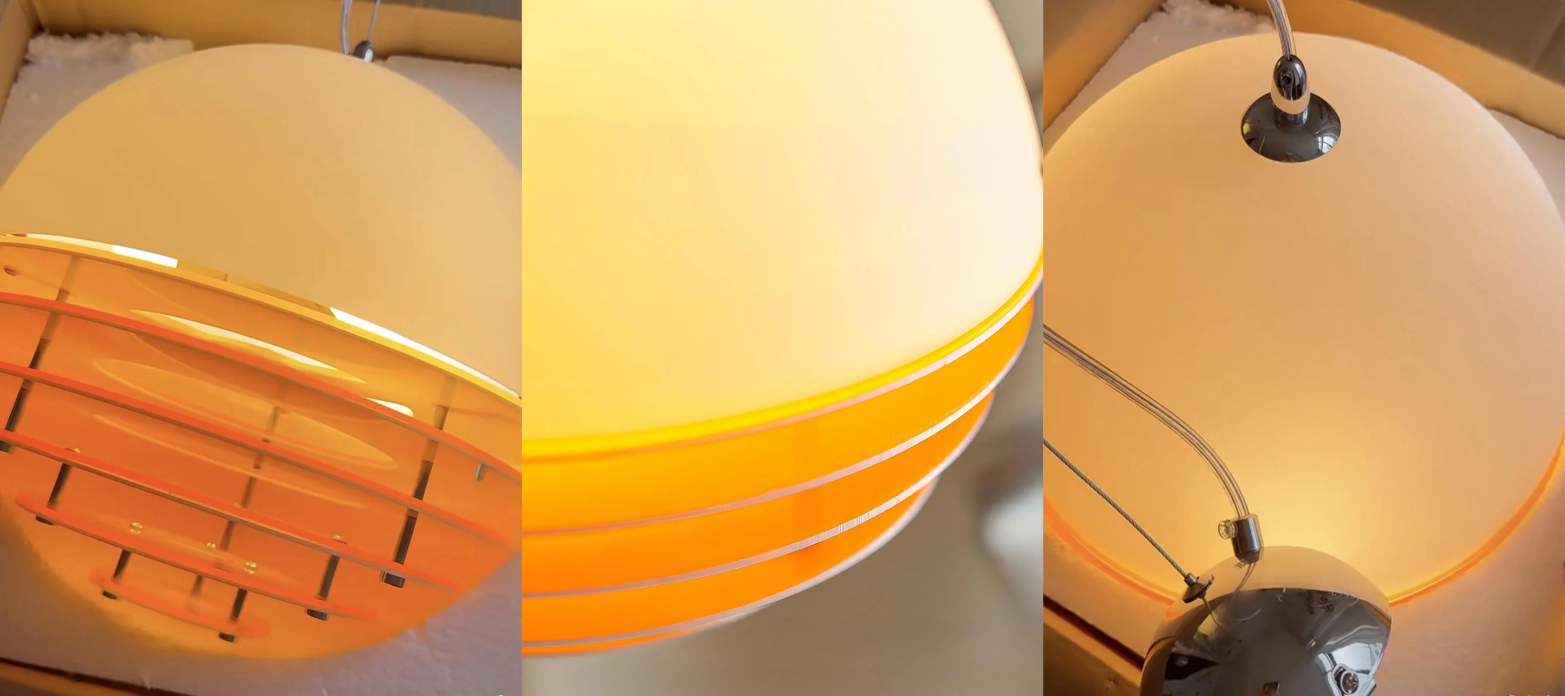 Close-up details of the Sunset Pendant Light