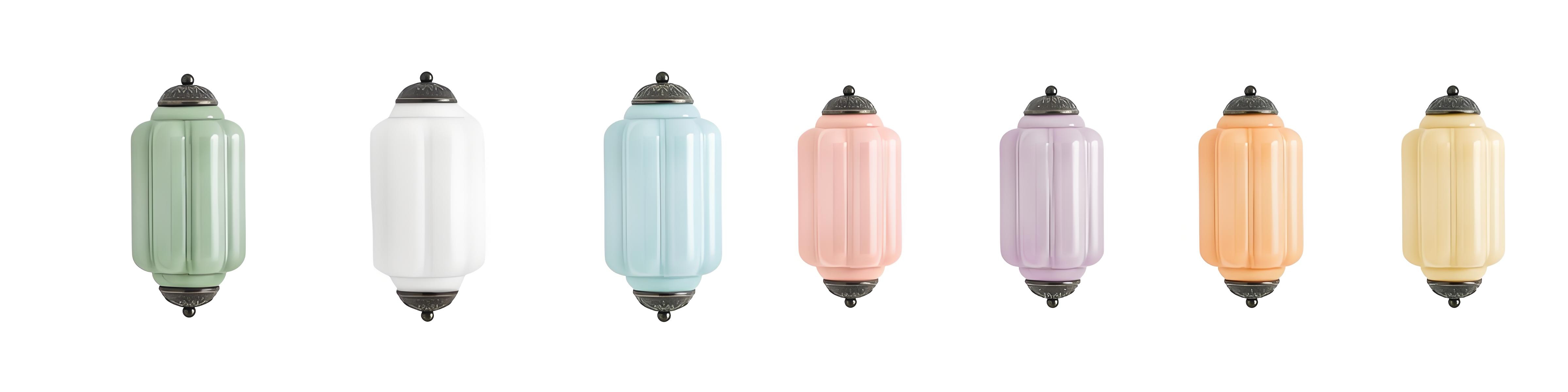 Eloise wall light colour options with black finish
