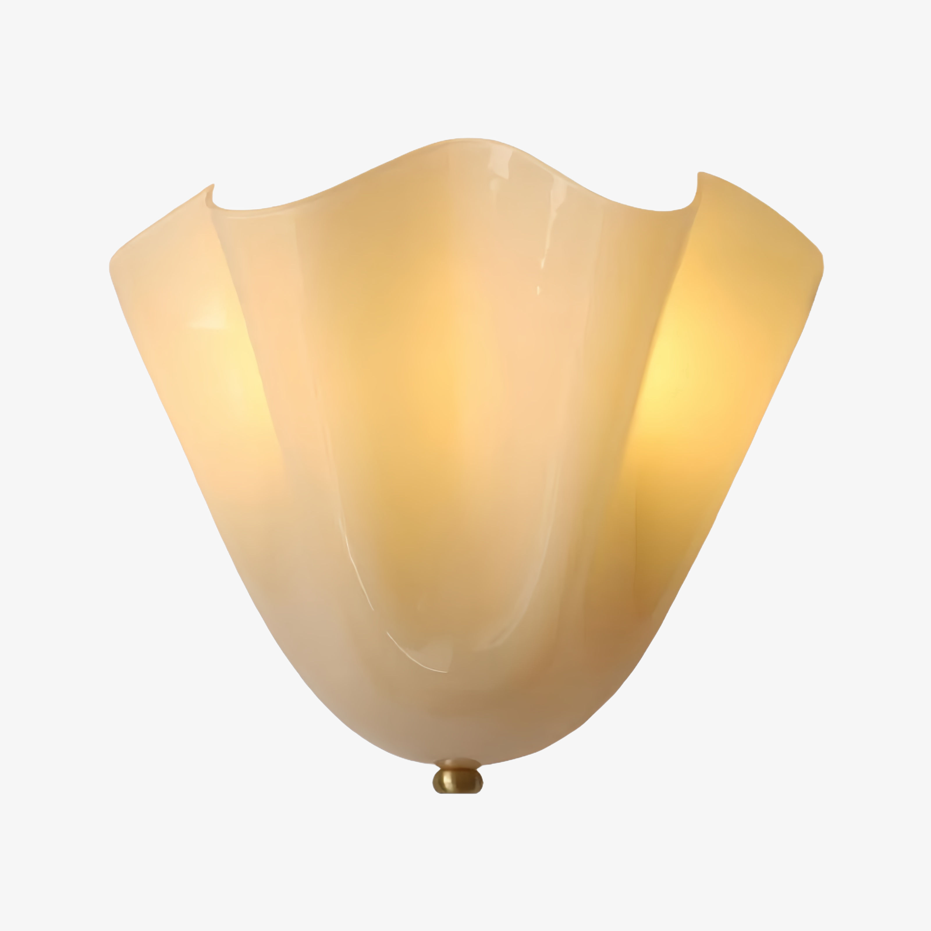 Bellina Modern Hand Blown Glass Wall Light - Minimalist Accent Lighting for Living Room