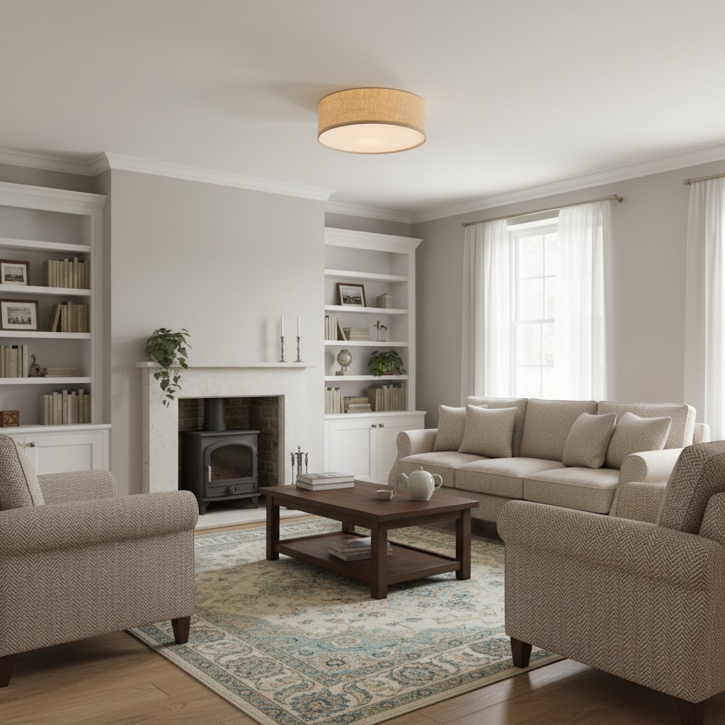 Dumora light scene display with chair