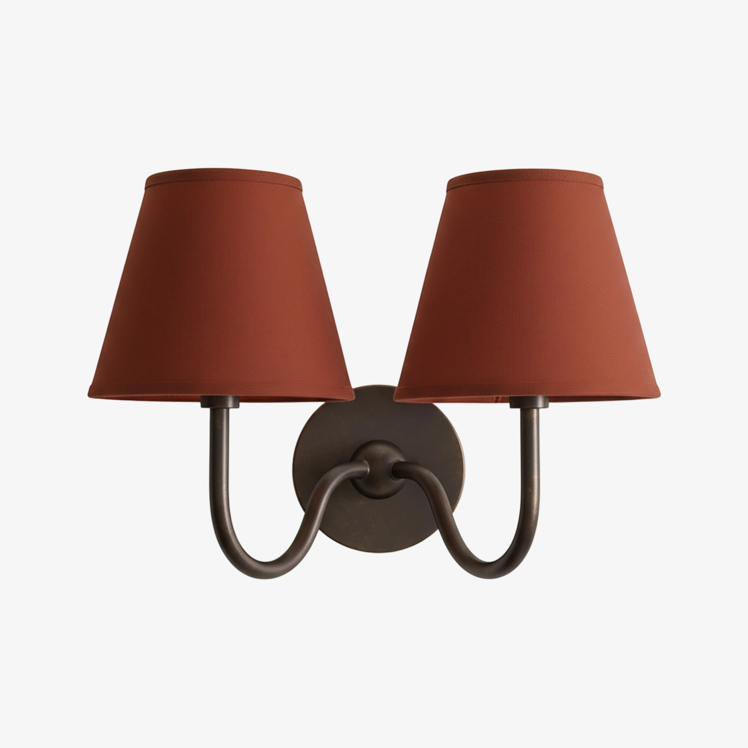 Plain shade sconce detail