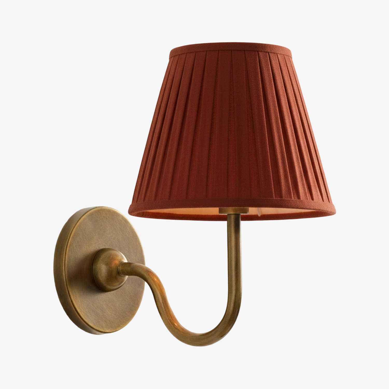 Pleated shade detail view