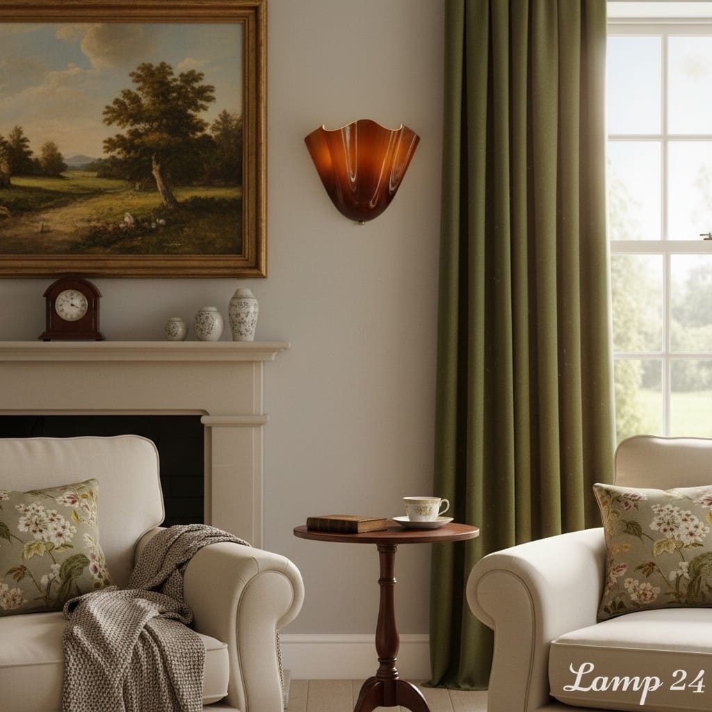 Bellina Modern Hand Blown Glass Wall Light - Minimalist Accent Lighting for Living Room