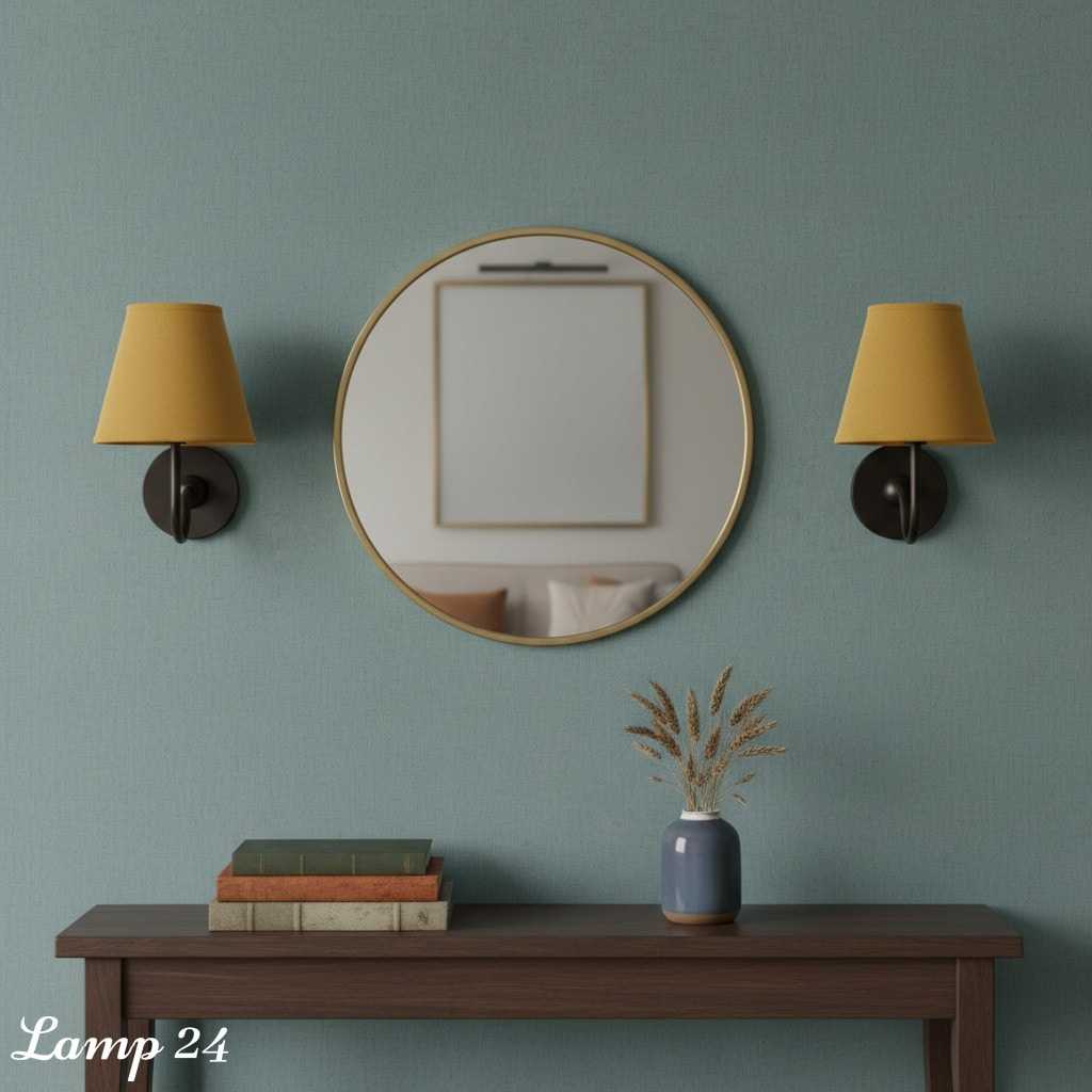 Double wall lamp scene display