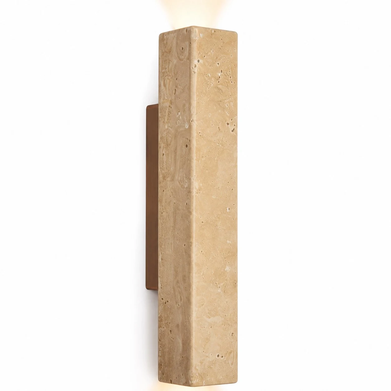 stone linear wall sconce scene