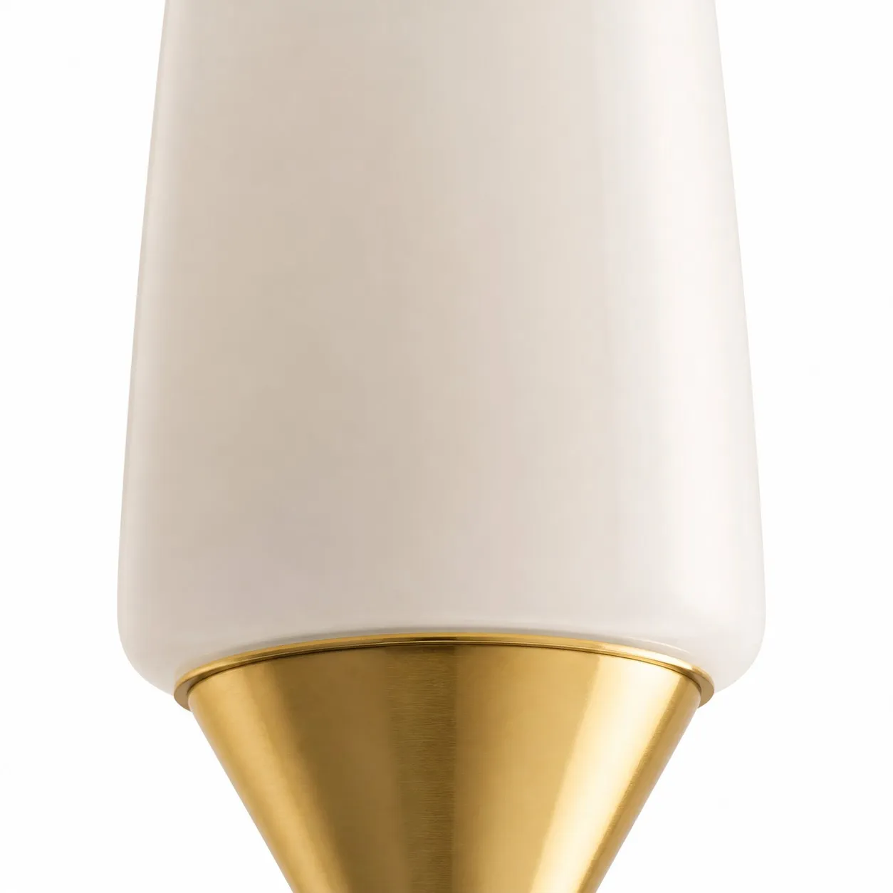 French Vintage Opal Glass Wall Sconce - Opal glass shade close-up