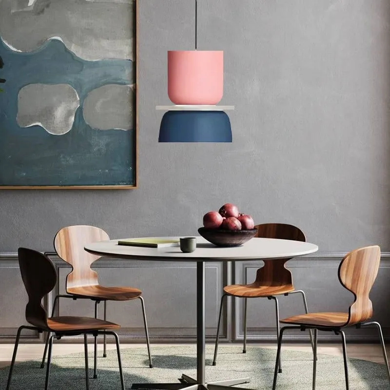 Macri Acrylic Colorful Bowl Shade Pendant Light For Kitchen