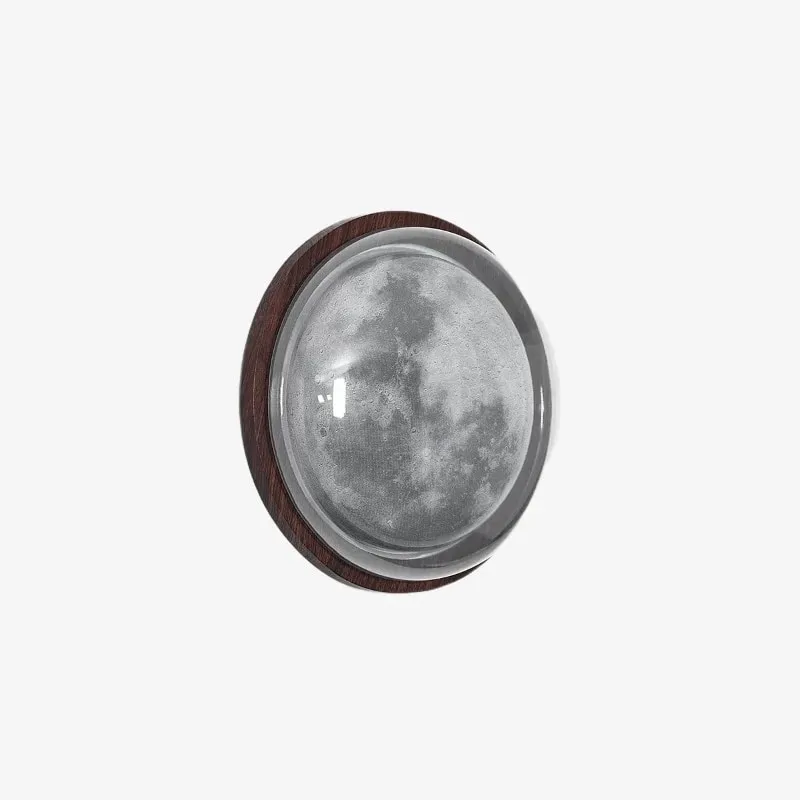 walnut moon wall light product view