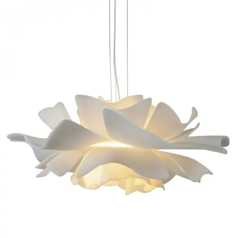 Nordic White Lotus Flower Pendant Light S30