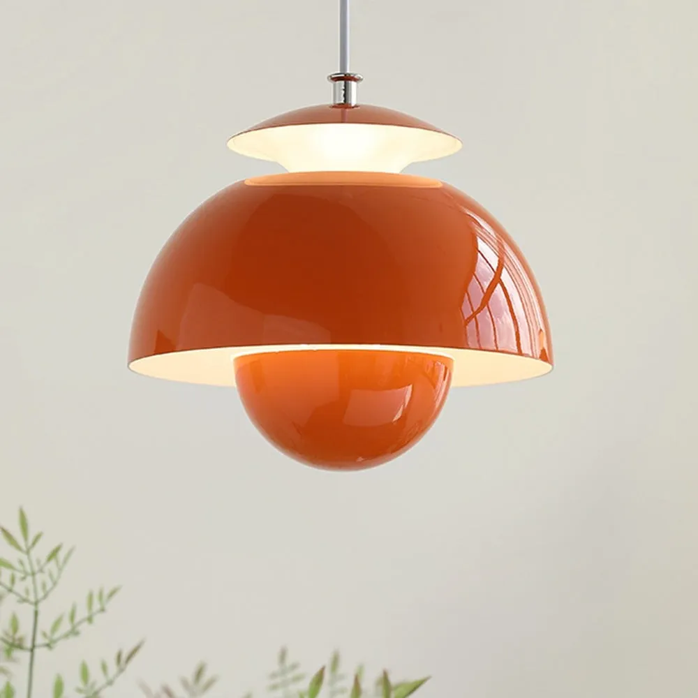 Macaron Flower Bud Metal Pendant Lamp S33