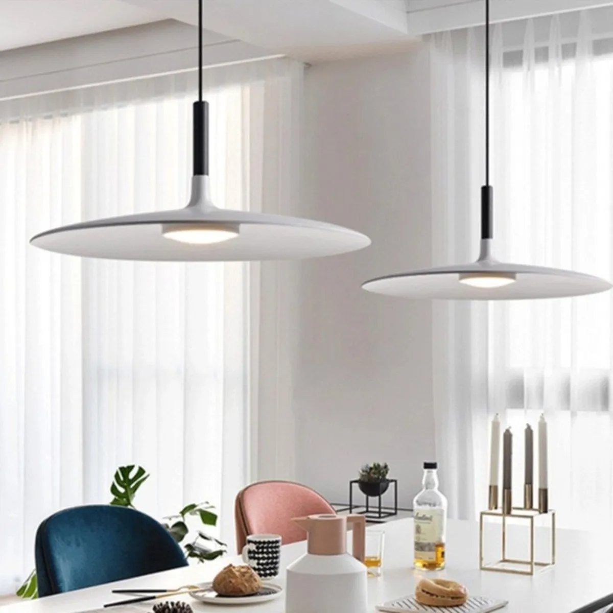 Aplomb Large Industrial Metal Pendant Light