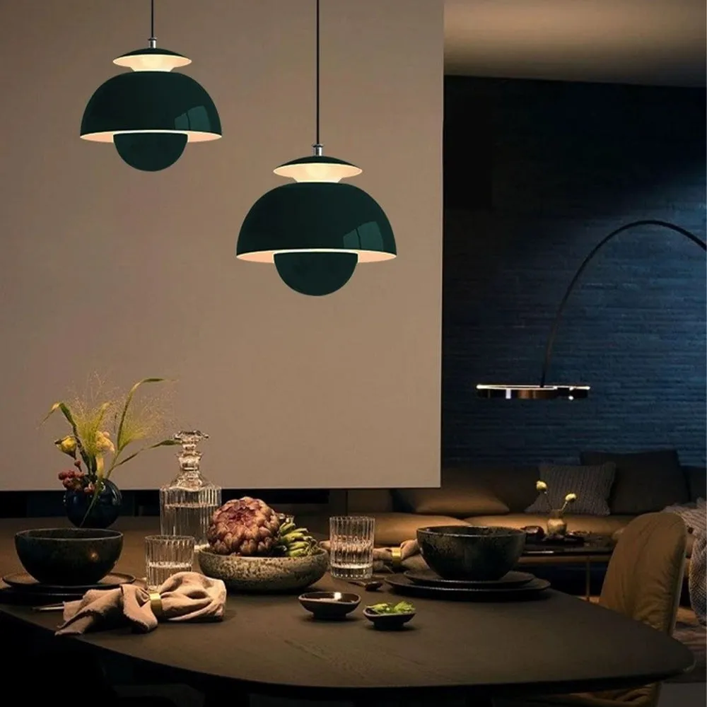 Macaron Flower Bud Metal Pendant Lamp S33