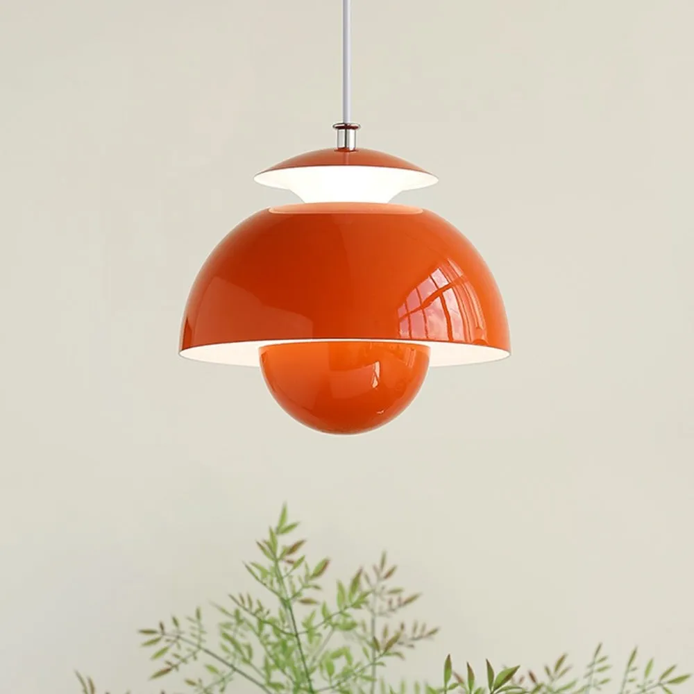 Macaron Flower Bud Metal Pendant Lamp S33