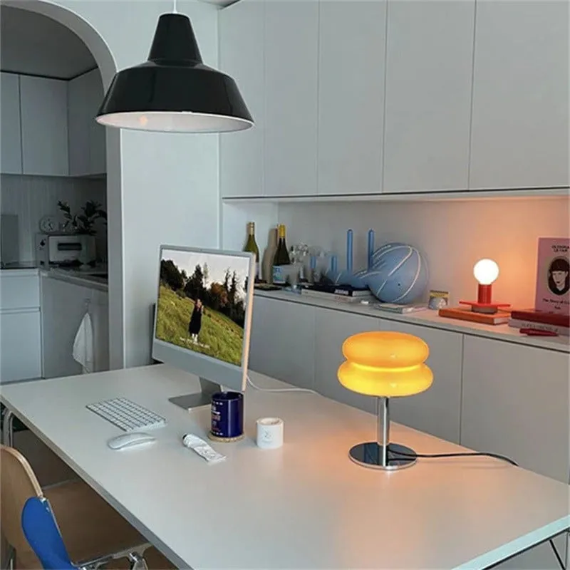 Retro Bauhaus Lollipop Ripple Table Lamp for Bedroom S19