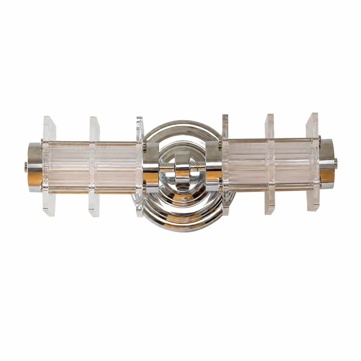 Horizontal Bar Clear Acrylic Chrome wall lamp SKU image