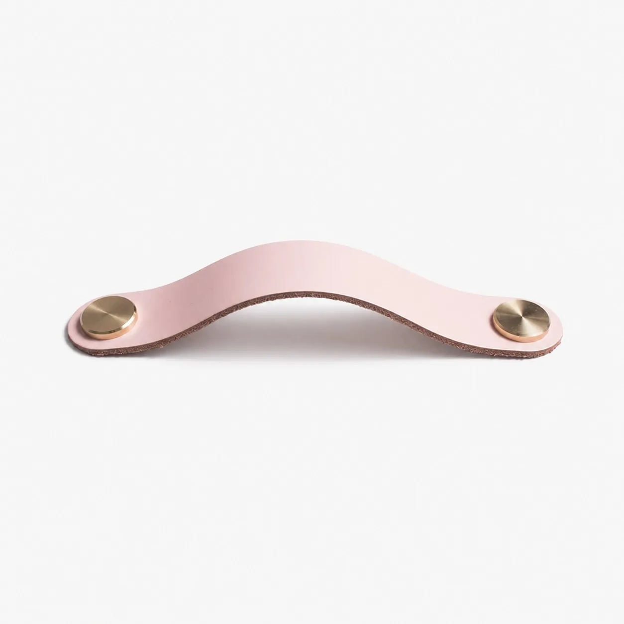 Cowhide leather and brass cabinet pull handle color and size option