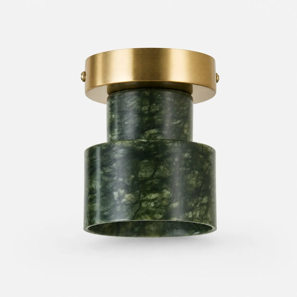 Vintage Green Jade Flush Mount Ceiling Light
