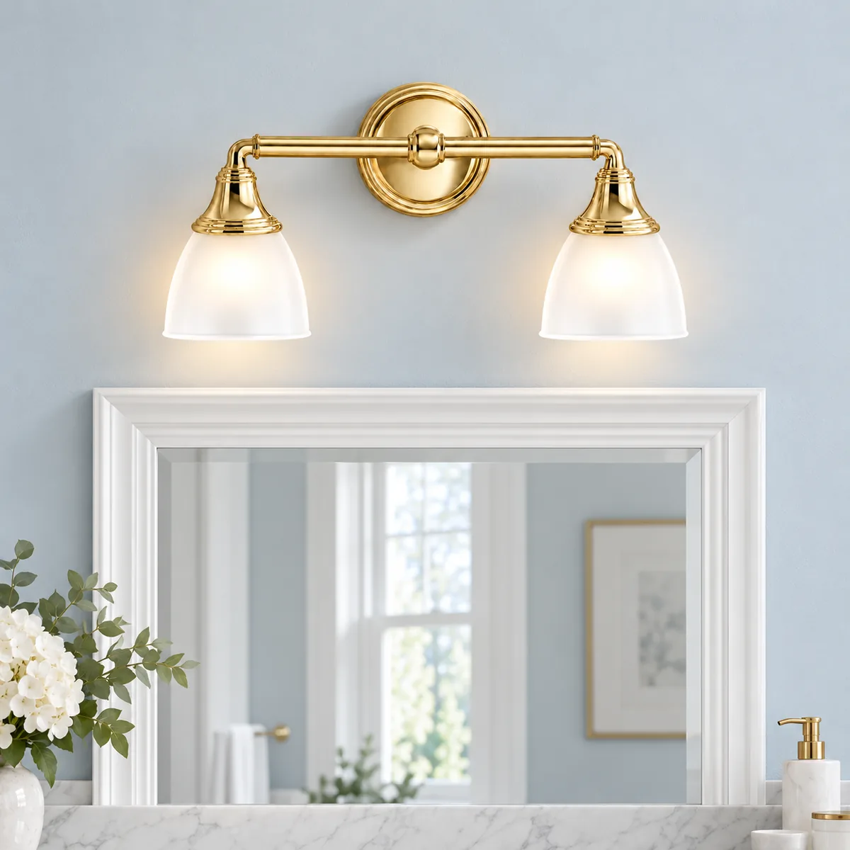 A Quiet Bell Sconce for the Wall