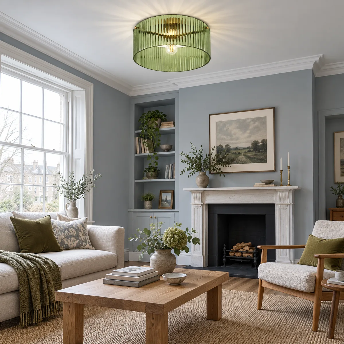 A Quiet Ribbed Drum for the Ceiling