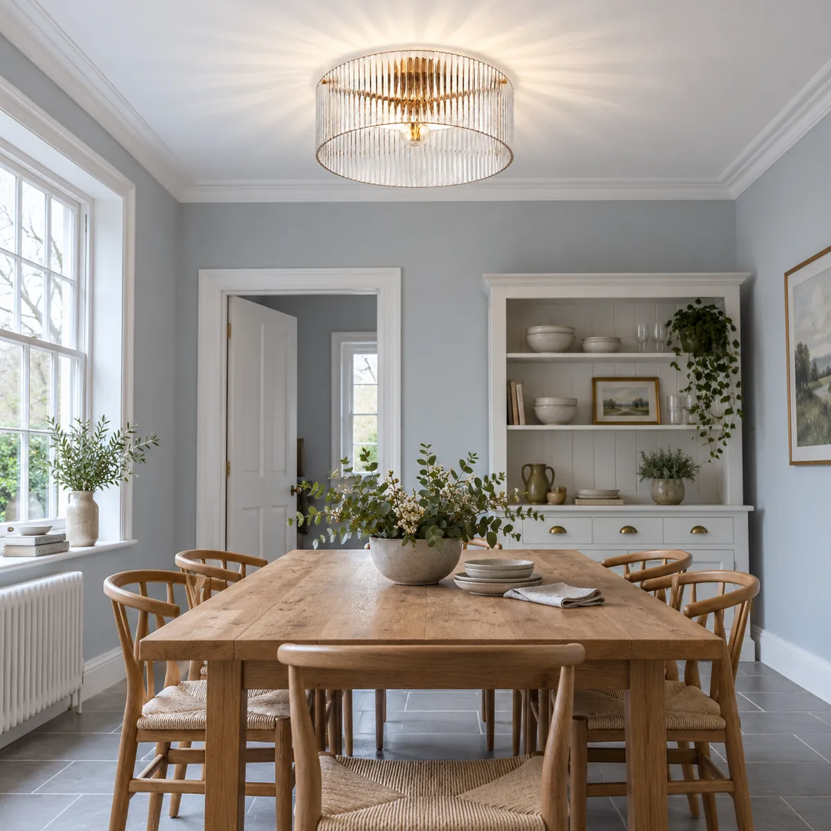 A Quiet Ribbed Drum for the Ceiling