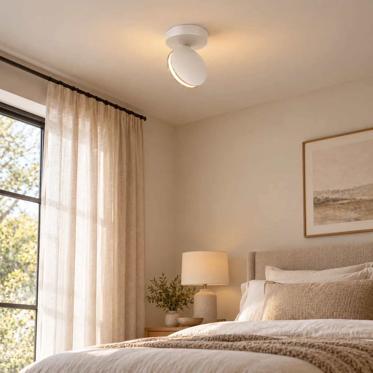 A Quiet Aluminium Disc with a Built-In LED