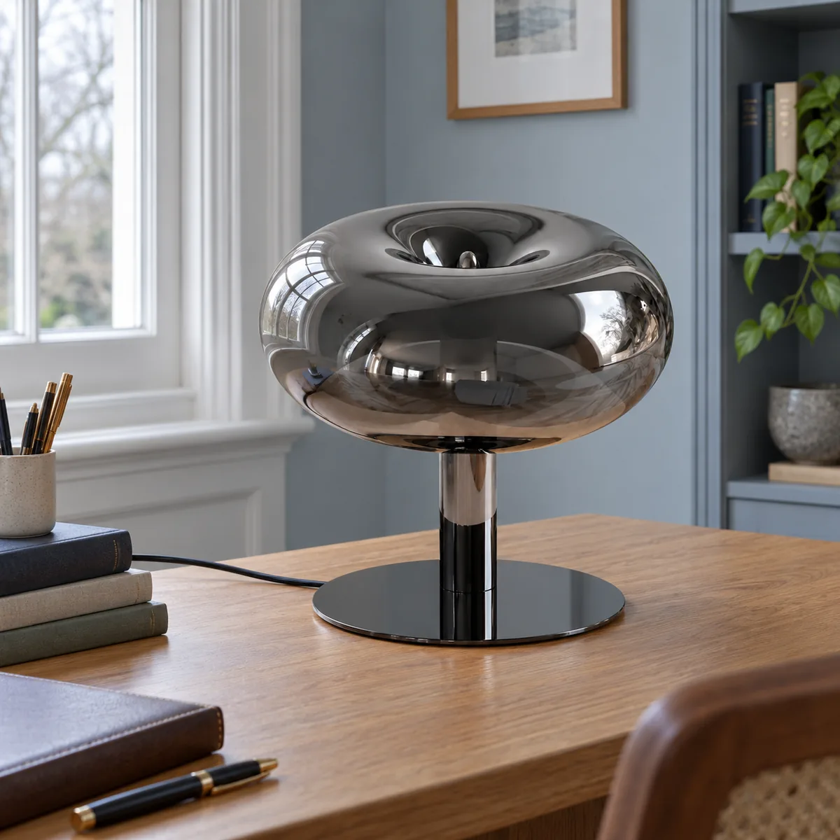 A Quiet Mushroom Lamp with Touch Dimming