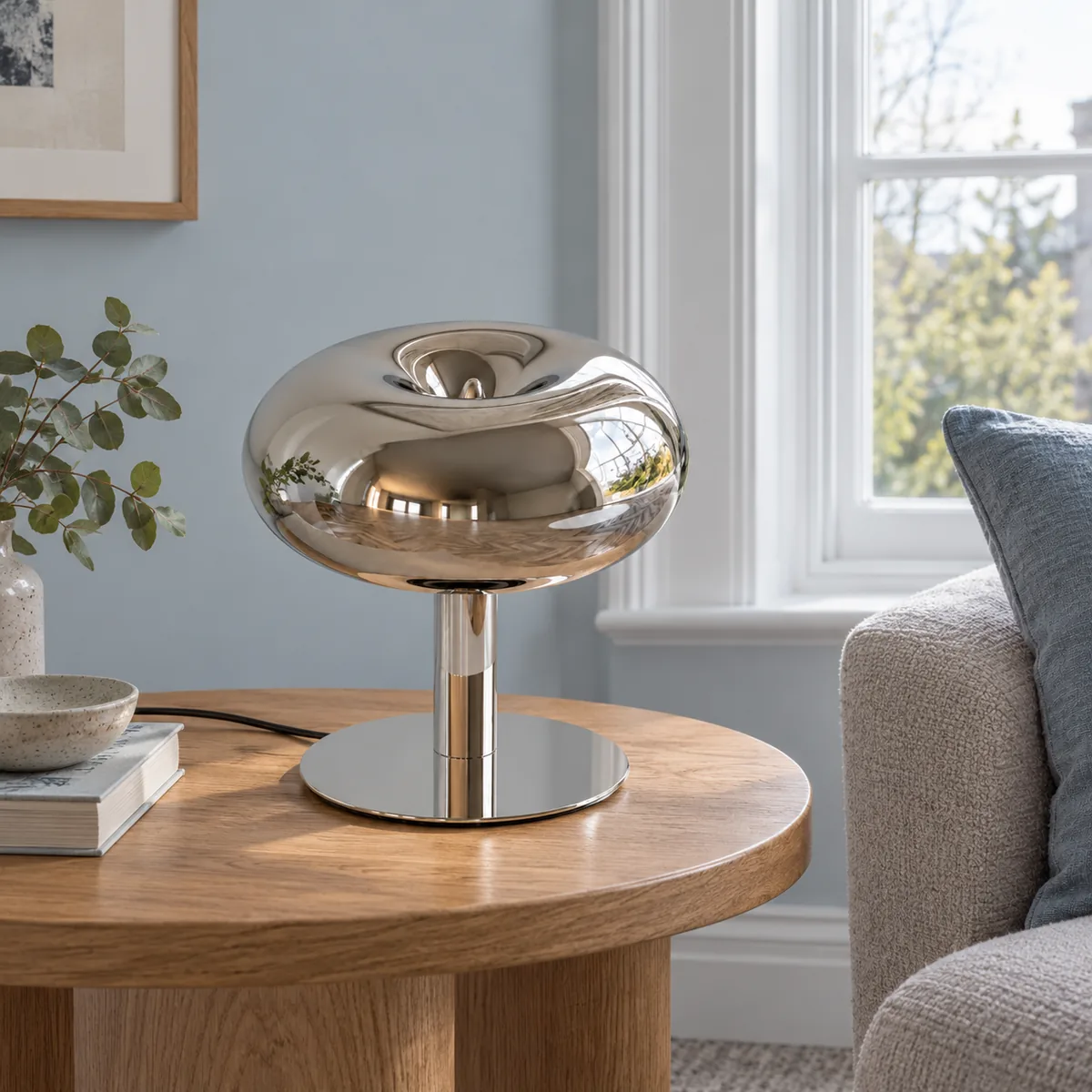 A Quiet Mushroom Lamp with Touch Dimming