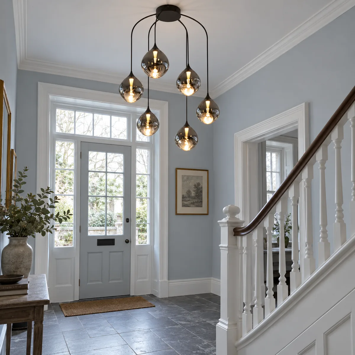 A Quiet Cluster Pendant in Mouth-Blown Glass