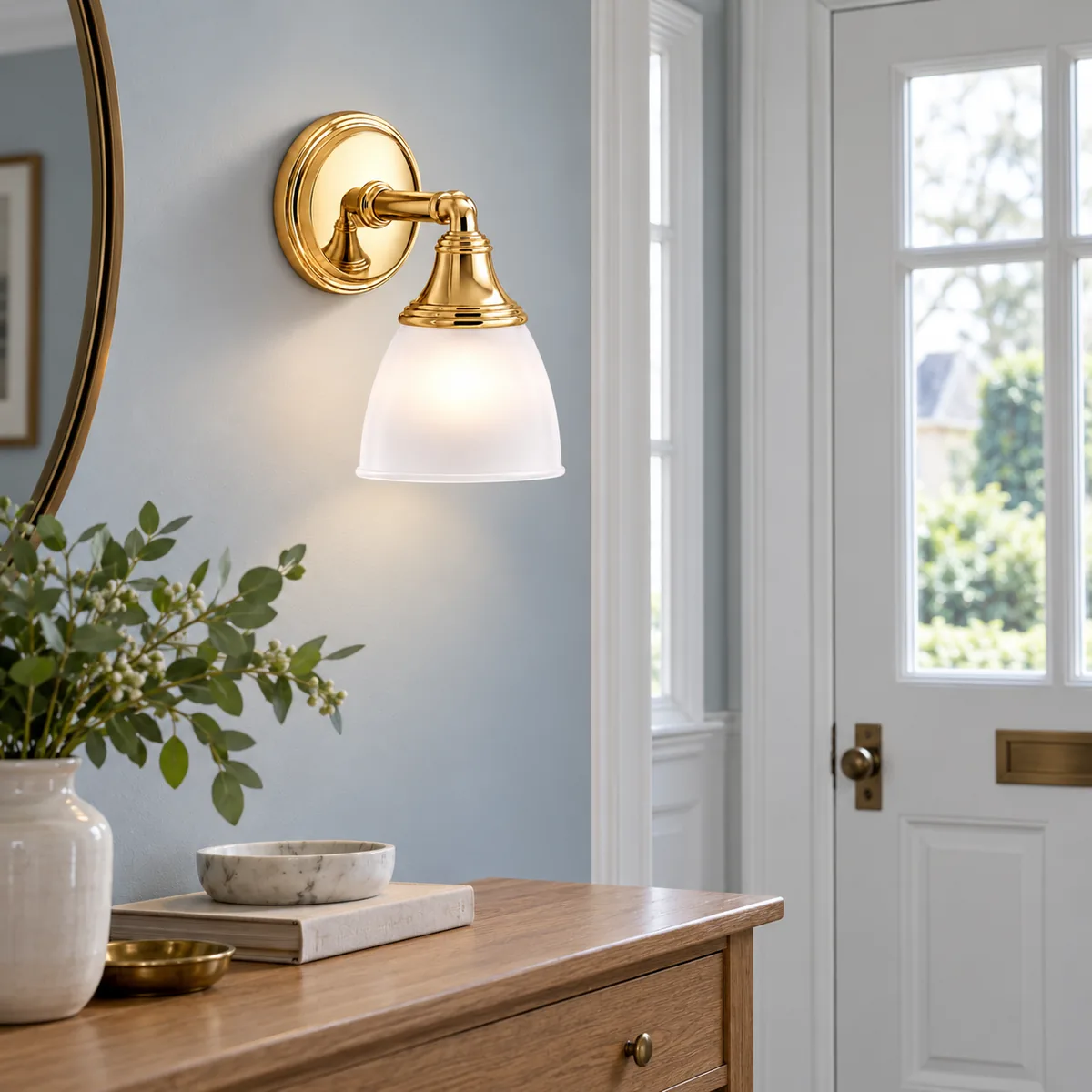 A Quiet Bell Sconce for the Wall