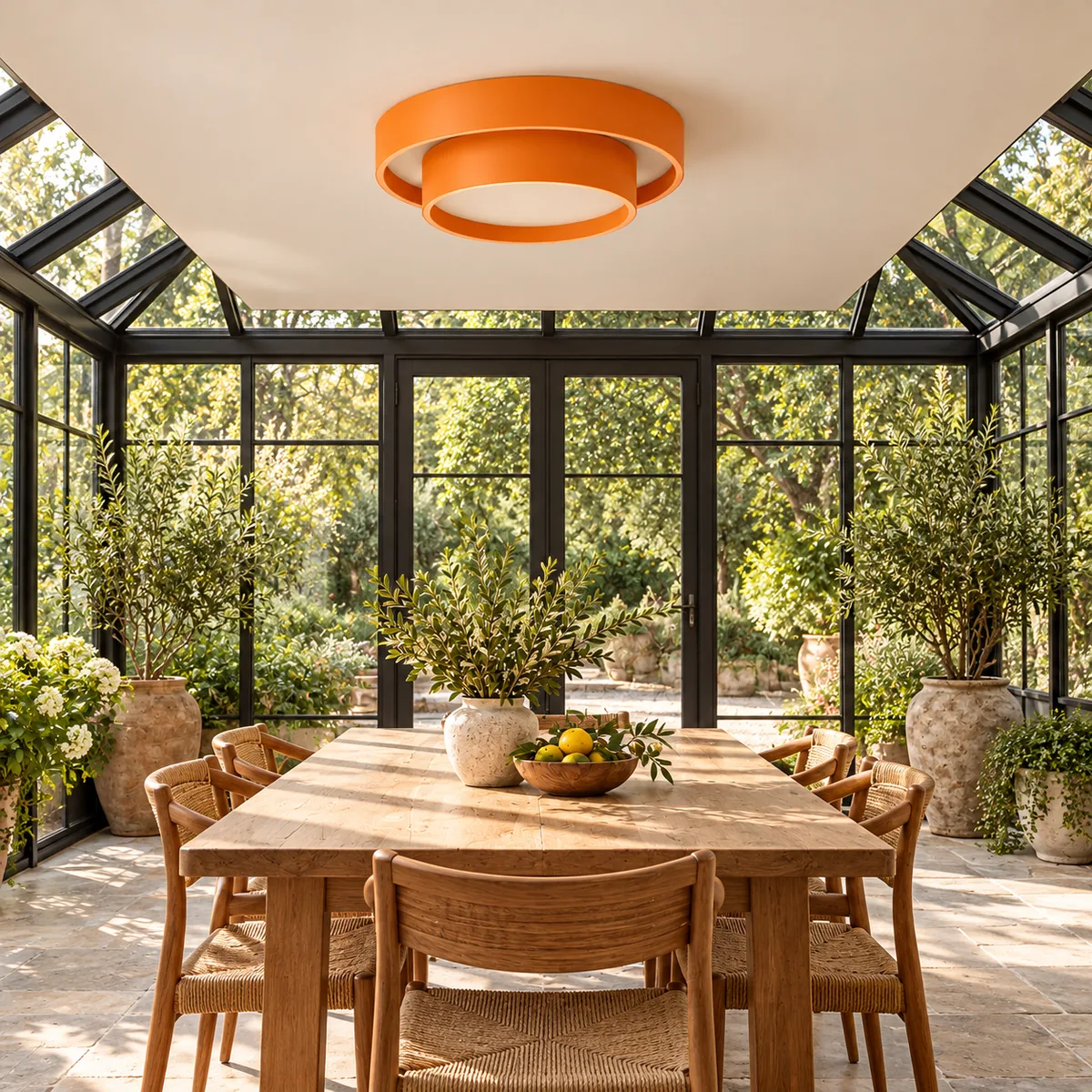 A Quiet Two-Tier Light for the Ceiling