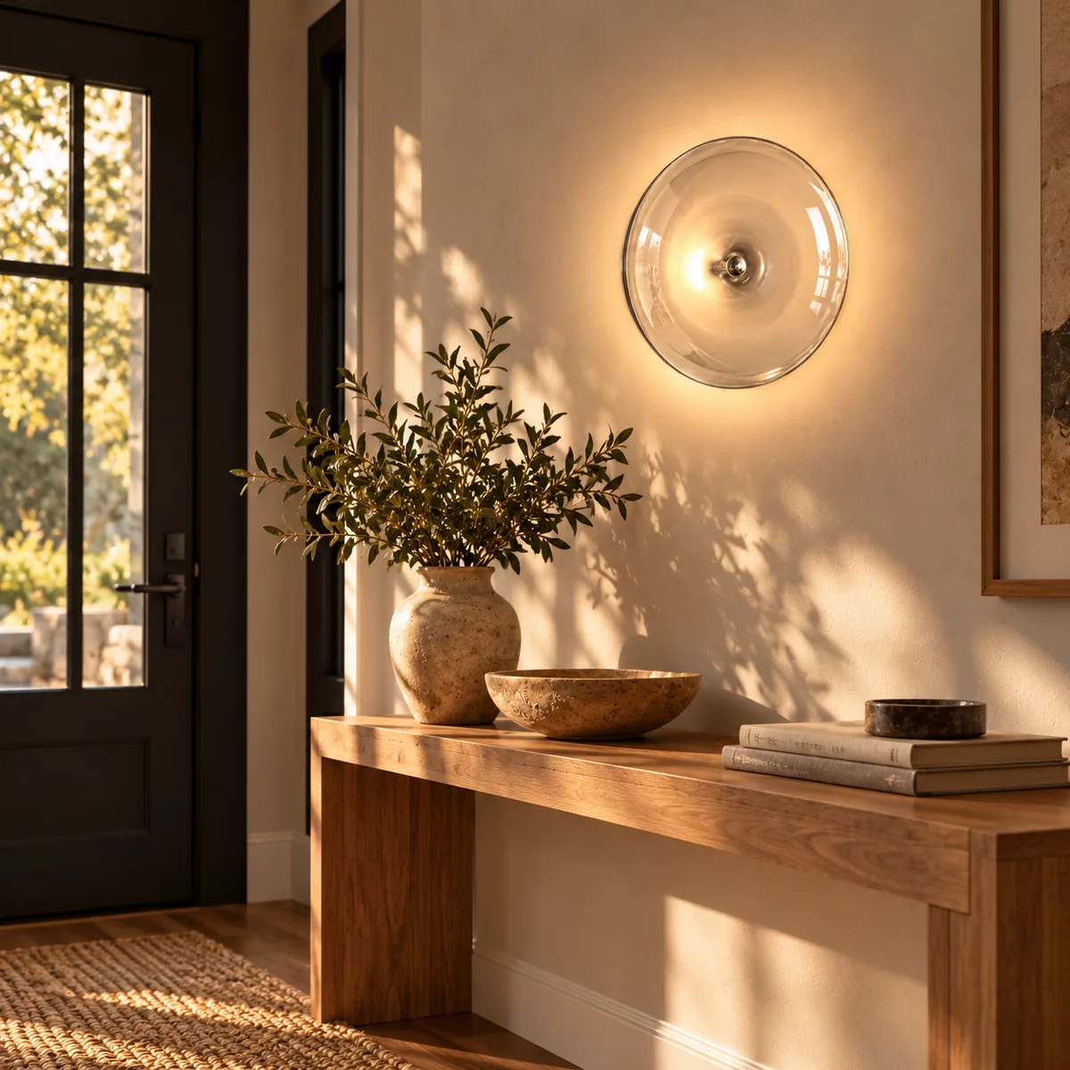 A Quiet Disc Light for Wall or Cord
